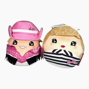 Mattel Barbie and Ken Cowboy Swim Cuutopia Plush Set of 2 10" Squishmallow Rare